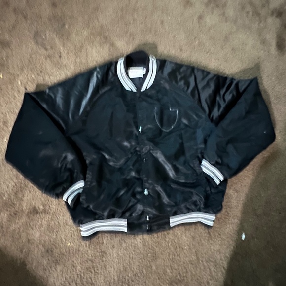 Raiders chalk line satin jacket NFL Vintage - Picture 5 of 7